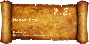 Masan Eta névjegykártya